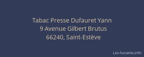 Tabac Presse Dufauret Yann