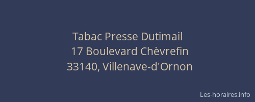 Tabac Presse Dutimail