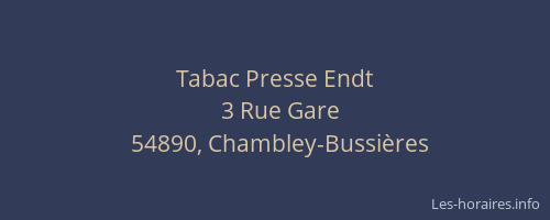 Tabac Presse Endt
