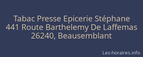 Tabac Presse Epicerie Stéphane