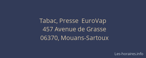 Tabac, Presse  EuroVap