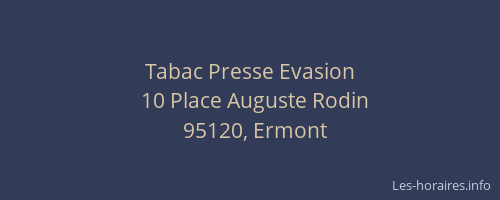 Tabac Presse Evasion