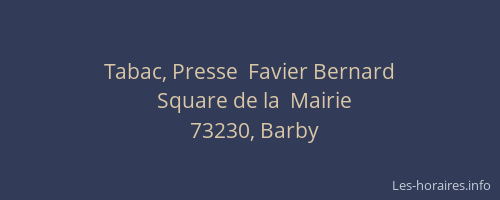 Tabac, Presse  Favier Bernard