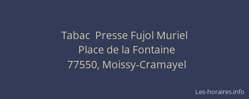 Tabac  Presse Fujol Muriel