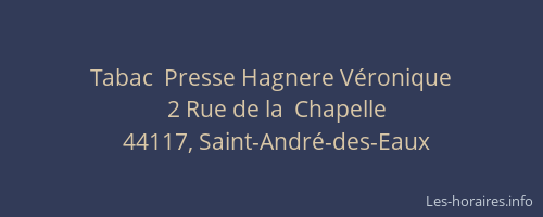 Tabac  Presse Hagnere Véronique