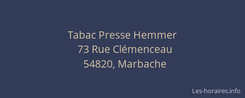 Tabac Presse Hemmer