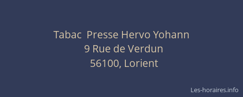Tabac  Presse Hervo Yohann