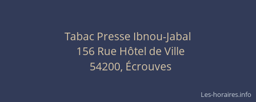 Tabac Presse Ibnou-Jabal