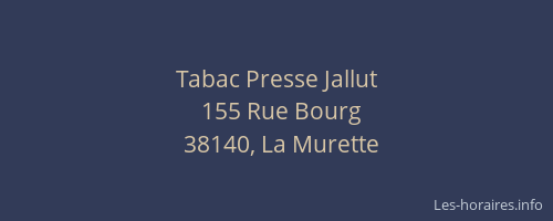 Tabac Presse Jallut