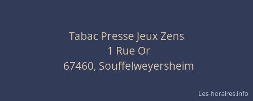 Tabac Presse Jeux Zens