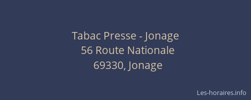 Tabac Presse - Jonage