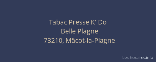 Tabac Presse K' Do