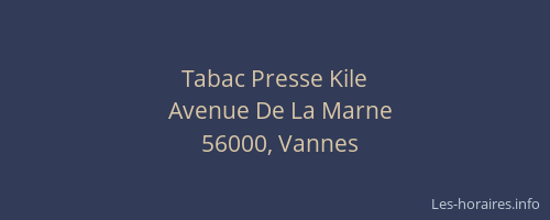 Tabac Presse Kile