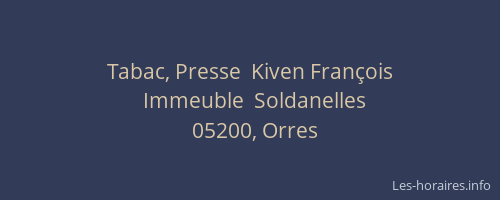 Tabac, Presse  Kiven François