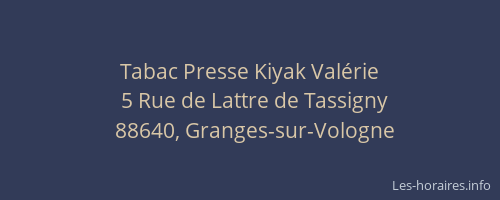 Tabac Presse Kiyak Val&eacute;rie