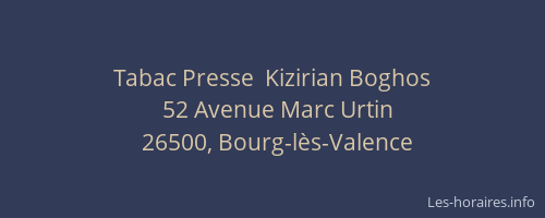 Tabac Presse  Kizirian Boghos