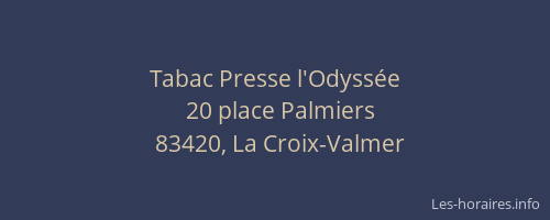 Tabac Presse l'Odyssée