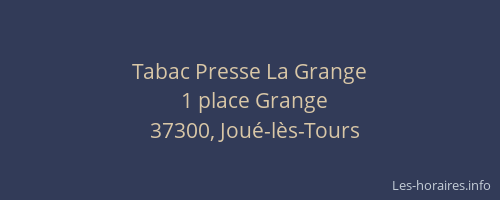 Tabac Presse La Grange