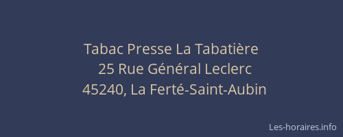 Tabac Presse La Tabati&egrave;re