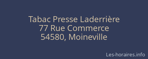 Tabac Presse Laderrière