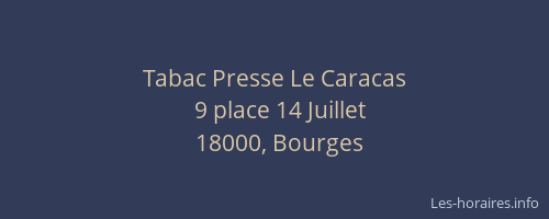 Tabac Presse Le Caracas