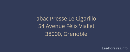 Tabac Presse Le Cigarillo