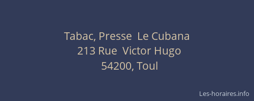Tabac, Presse  Le Cubana