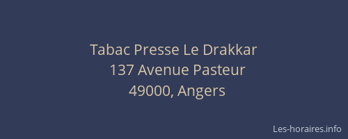 Tabac Presse Le Drakkar