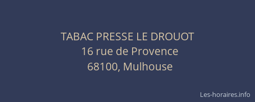 TABAC PRESSE LE DROUOT