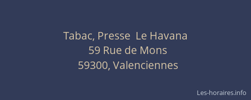 Tabac, Presse  Le Havana
