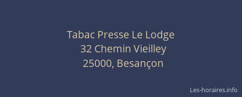 Tabac Presse Le Lodge