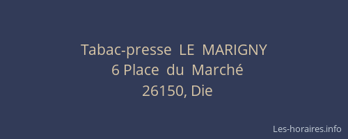 Tabac-presse  LE  MARIGNY