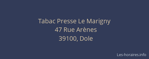 Tabac Presse Le Marigny