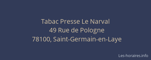 Tabac Presse Le Narval