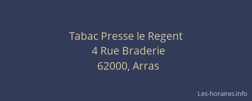 Tabac Presse le Regent