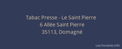 Tabac Presse - Le Saint Pierre