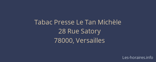 Tabac Presse Le Tan Michèle