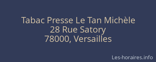 Tabac Presse Le Tan Michèle