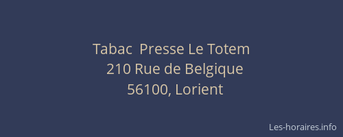 Tabac  Presse Le Totem