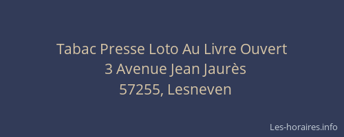 Tabac Presse Loto Au Livre Ouvert
