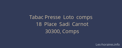 Tabac Presse  Loto  comps