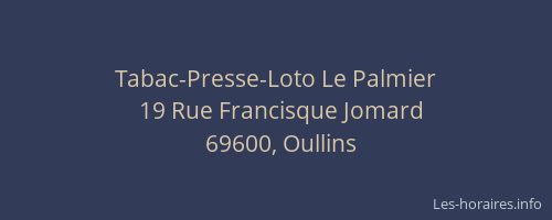 Tabac-Presse-Loto Le Palmier
