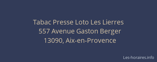 Tabac Presse Loto Les Lierres