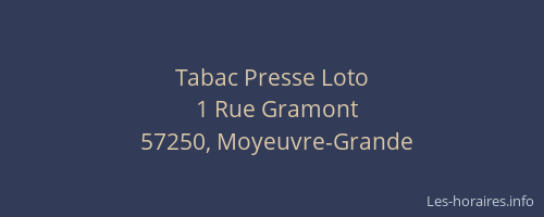 Tabac Presse Loto