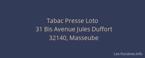 Tabac Presse Loto