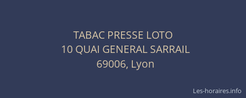 TABAC PRESSE LOTO