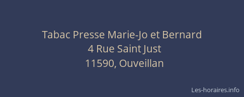 Tabac Presse Marie-Jo et Bernard