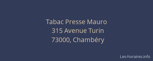 Tabac Presse Mauro