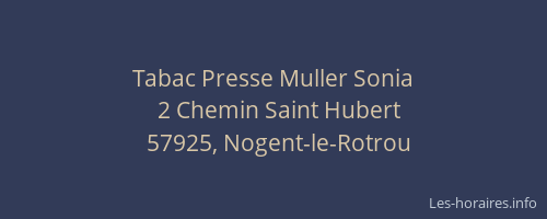 Tabac Presse Muller Sonia