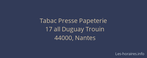 Tabac Presse Papeterie